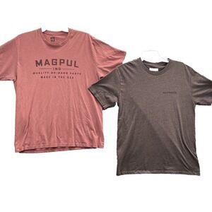 Magpul Maneater T-Shirt Lot (2) Men Large Tactical Beer Drinks Firearms Dad Gift
